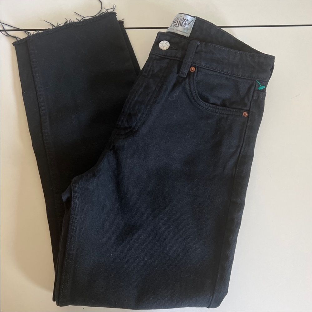 Zara black high rise jeans 2